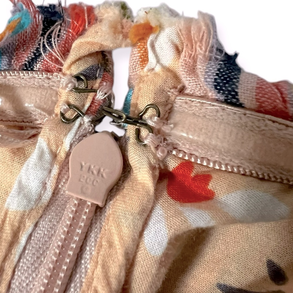 Anthropologie Pilcro Rainbow Smocked Strapless Bustier Crop Top Size Small - Picture 10 of 11
